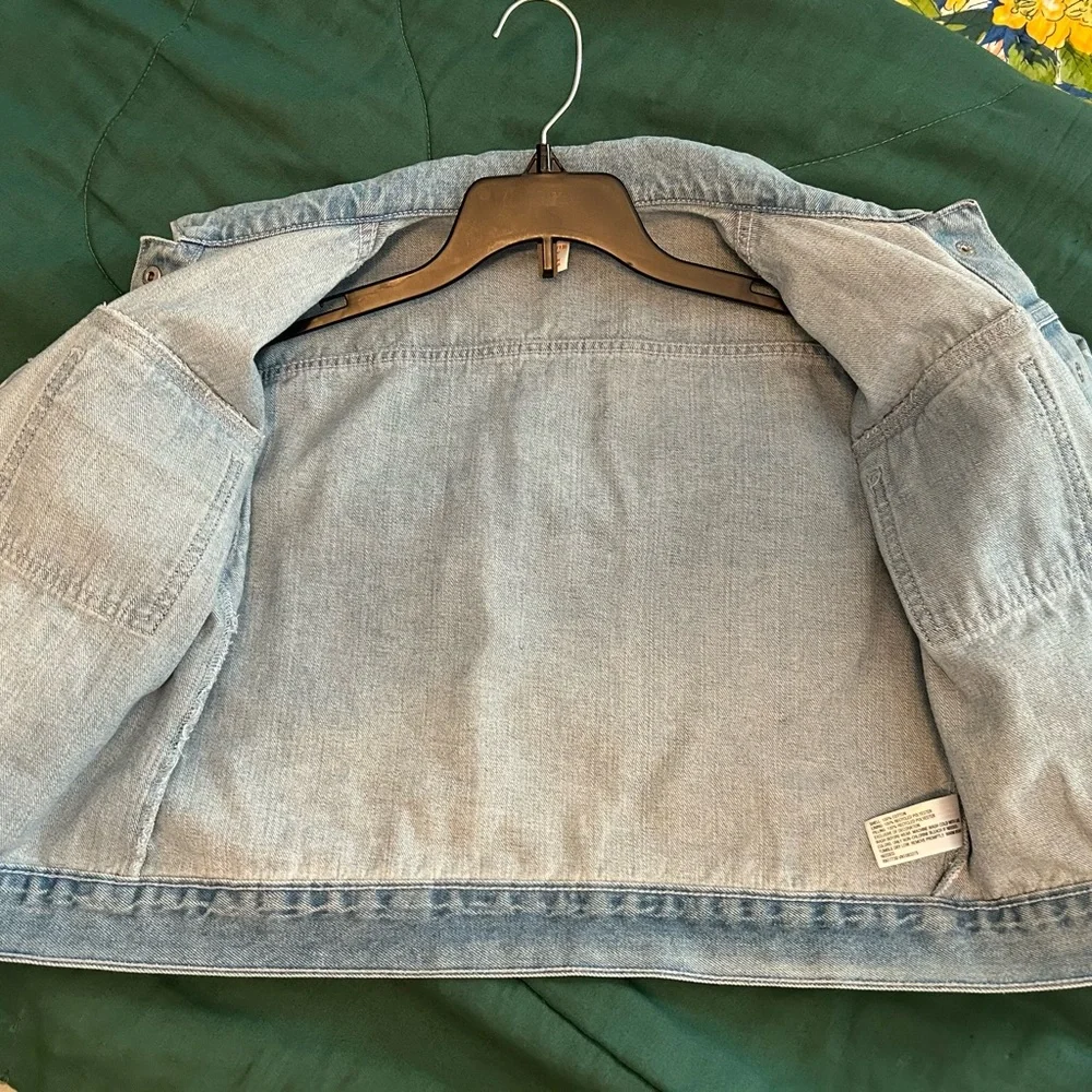 Girls Cat & Jack Blue Denim Jacket Sz 10-12 - Picture 4 of 5